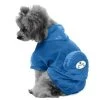 Pet Life R7BLSM Ultimate Waterproof Thunder-Paw Adjustable Travel Dog Raincoat; Small