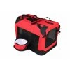 Pet Life H3RDXS Red Deluxe 360 Crate with Removable bowl - XS