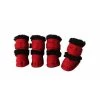 Pet Life F4RDXS Red Shearling Duggz shoes - set of 4 - XS