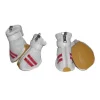 Pet Life F14WRXS White and Red - Spring Mesh Shoes - set of 4 -XS