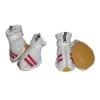 Pet Life F14WRM White and Red - Spring Mesh Shoes - set of 4 -MD