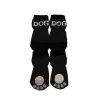 Pet Life F22BKXSSM Black and White Dog Socks with Rubberized Soles - SM