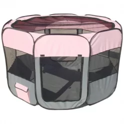 Pet Life LLC 1PPGYPMD All-Terrain' Lightweight Easy Folding Wire-Framed Collapsible Travel Pet Playpen