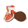 Pet Life LLC F25ORXS Buckle-Supportive Pvc Waterproof Pet Sandals Shoes - Set Of 4