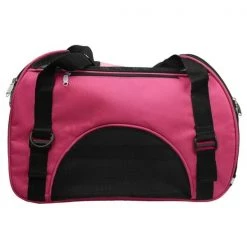 Pet Life B46PKLG Airline Approved Altitude Force Sporty Zippered Fashion Pet Carrier; Pink - Large