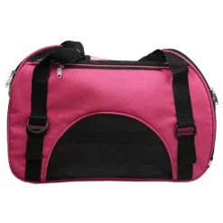 Petpurifiers Airline Approved Altitude Force Sporty Zippered Fashion Pet Carrier; Pink - Medium