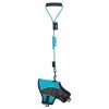 Pet Life HA21LBLMD Touchdog Reflective-Max 2-In-1 Premium Performance Adjustable Dog Harness And Leash; Light Blue - Medium