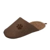 Pet Life PB12BRLG Slip-On Fashionable Slipper Dog Bed; Brown - Large