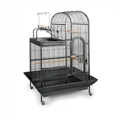 Prevue Pet Products 3159 Double Roof Bird Cage with Playtop - Black