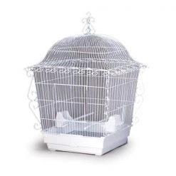 Prevue Pet Products 220W Jumbo Scrollwork Cage - White