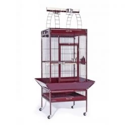 Bpf 24 in. x 20 in. x 60 in. Wrought Iron Select Cage - Garnet Red
