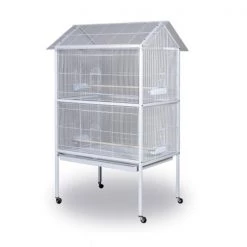 Prevue Pet Products F030 Aviary Flight Cage with Stand - White