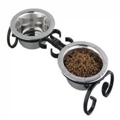 QT Dog 3000 1 Qt Classic 4 Inch Tall Diner - Black