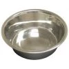 QT Dog 3544 Embossed Rim Medium 2 qt Stainless Steel Feeding Bowl
