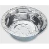 QT Dog SS0212 32 Ounce Embossed Rim Standard Food Bowl