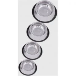 QT Dog SS0103 24 Ounce Non-Tip Anti- Skid Bowl