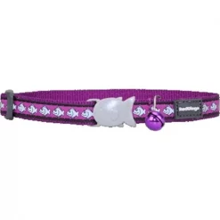 Red Dingo CC-RF-PU-SM Cat Collar Reflective Purple