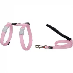 Red Dingo CH-ZZ-PK-SM Cat Harness & Lead Combo Classic Pink