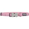 Red Dingo DC-BZ-PK-SM Dog Collar Design Breezy Love Pink; Small