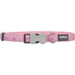 Red Dingo DC-BZ-PK-SM Dog Collar Design Breezy Love Pink; Small