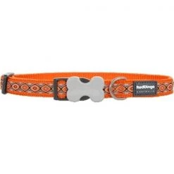 Red Dingo DC-SE-OR-SM Dog Collar Design Snake Eyes Orange; Small