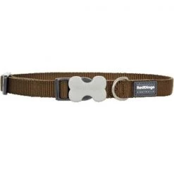 Red Dingo DC-ZZ-BR-SM Dog Collar Classic Brown; Small