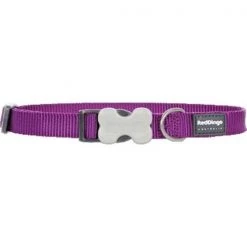 Red Dingo DC-ZZ-PU-ME Dog Collar Classic Purple; Medium