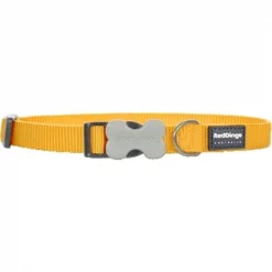 Red Dingo DC-ZZ-YE-ME Dog Collar Classic Yellow; Medium