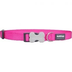 Red Dingo DC-ZZ-HP-LG Dog Collar Classic Hot Pink; Large