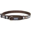 Red Dingo MC-CI-BR-SM Martingale Dog Collar Design Circadelic Brown; Small
