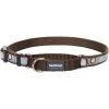 Red Dingo MC-CI-BR-ME Martingale Dog Collar Design Circadelic Brown; Medium