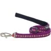 Red Dingo L6-DC-PU-SM Dog Lead Design Daisy Chain Purple; Small