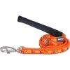 Red Dingo L6-BZ-OR-SM Dog Lead Design Breezy Love Orange; Small