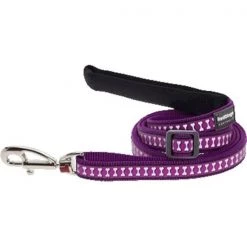 Red Dingo L6-RB-PU-ME Dog Lead Reflective Purple; Medium