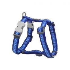 Red Dingo DH-CO-DB-ME Dog Harness Design Cosmos Dark Blue; Medium