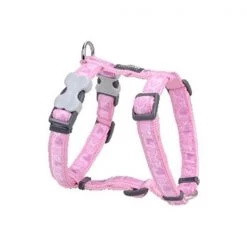 Red Dingo DH-BZ-PK-ME Dog Harness Design Breezy Love Pink; Medium