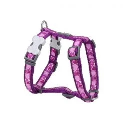 Red Dingo DH-BZ-PU-ME Dog Harness Design Breezy Love Purple; Medium
