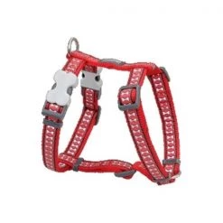 Red Dingo DH-RB-RE-ME Dog Harness Reflective Red; Medium