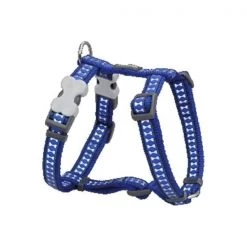 Red Dingo DH-RB-DB-LG Dog Harness Reflective Dark Blue; Large