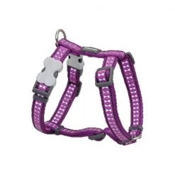 Red Dingo DH-RB-PU-LG Dog Harness Reflective Purple; Large