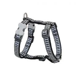 Red Dingo DH-RB-BB-LG Dog Harness Reflective Black; Large