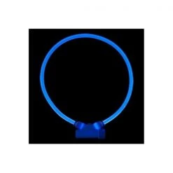 Red Dingo LT-ZZ-DB-SM Lumitube Illuminated Dog Safety Collar; Bright Blue - Small To Medium