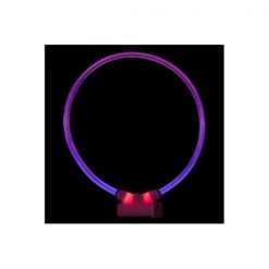 Red Dingo LT-ZZ-PU-LG Lumitube Illuminated Dog Safety Collar; Bright Purple - Large To XL