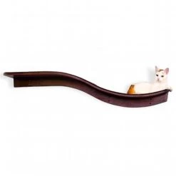The Refined Feline LOT-BRAN-MA Lotus Branch Cat Shelf; 61 x 10.5 x 12 in. - Mahogany