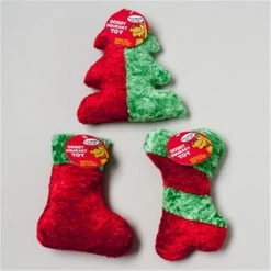 RGP 66623PN Christmas Dog Toy Chenille With Squeaker; Pack Of 36