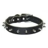 Omni Pet 445-10851 Omni Pet No.100LK-BK22 Leather Spiked 1-Ply Latigo Collar 1inx 22in Color Black