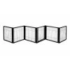 Richell USA 94188 Convertible Elite Pet Gate 6-Panel - Black