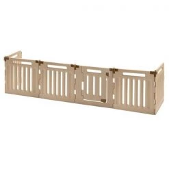 Richell USA 94192 Convertible Indoor-Outdoor Pet Playpen H6 - Soft Tan-Mocha