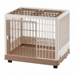 Richell USA 94603 Pet Training Kennel PK-650 - Off White - Mocha