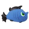 Fancy Feline Premium Stuffed Latex Angry Blue Fish Toy; 7.5 in.